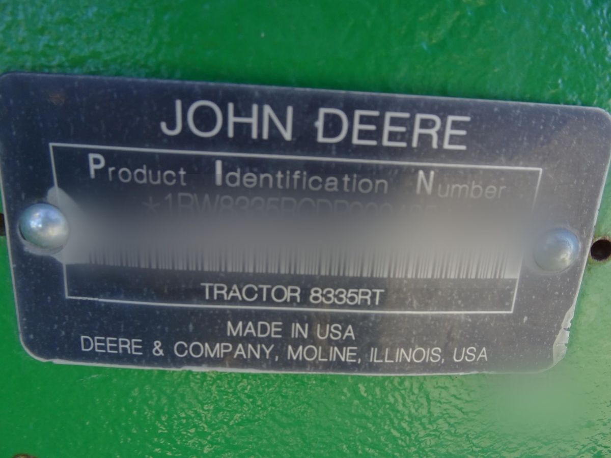 Трактор John Deere 8335RT 2013 б/у из США — фото 19
