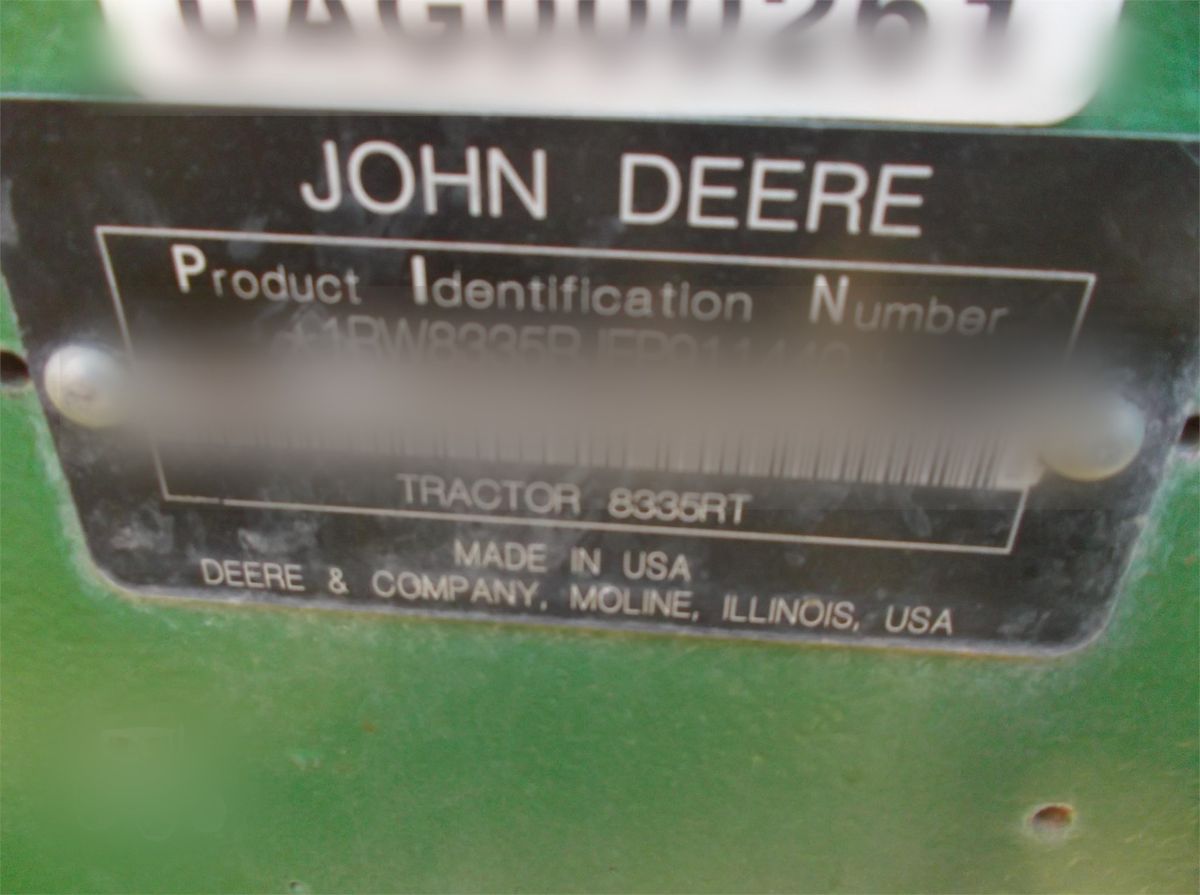 Трактор John Deere 8335RT 2014 б/у из США — фото 6