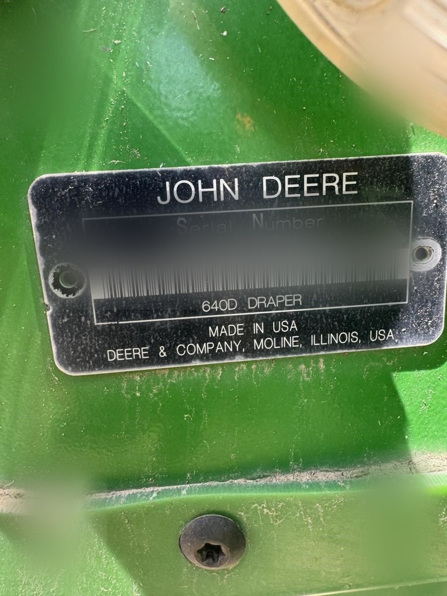 Жатка John Deere 640D 2012 б/у из США — фото 7