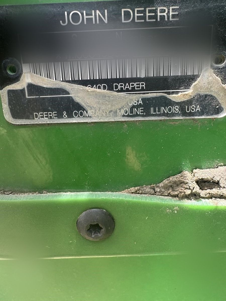 Жатка John Deere 640D 2012 б/у из США — фото 2