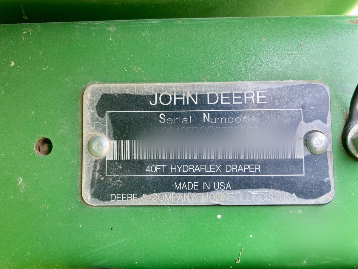 Жатка John Deere 640FD 2016 б/у из США — фото 2